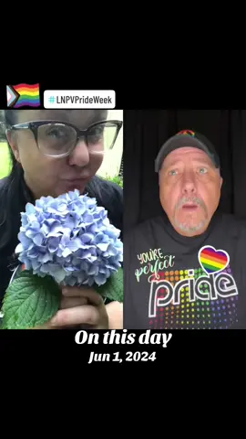 A post by @lexxibaby2 on TikTok caption: #onthisday 🏳️‍🌈🏳️‍⚧️🏳️‍🌈🏳️‍⚧️💙💙💙💙#lovenpositivevibes #pride2025 #unitytreeapparel #lnpvduets @🏳️‍🌈 boomer61 