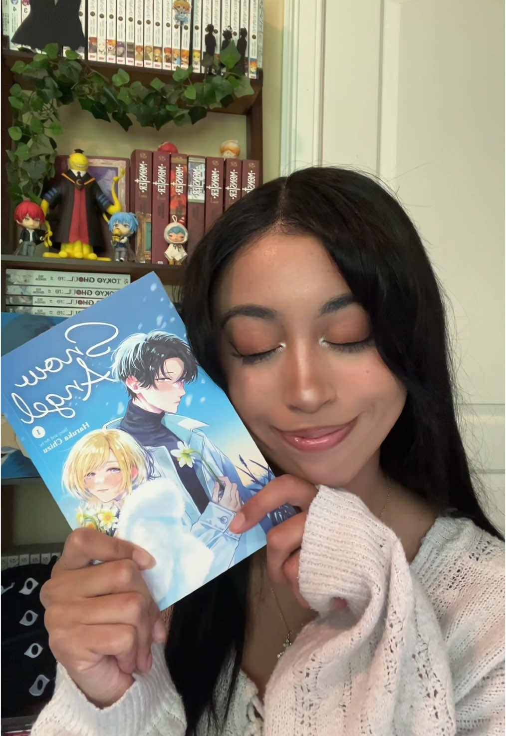 A post by @nishathenerd on TikTok caption: Thank you @VIZ for bringing me the tragic upbringing and cute romance balance I need with Snow Angel #vizmedia #friendstolovers #romancemanga #mangarec 