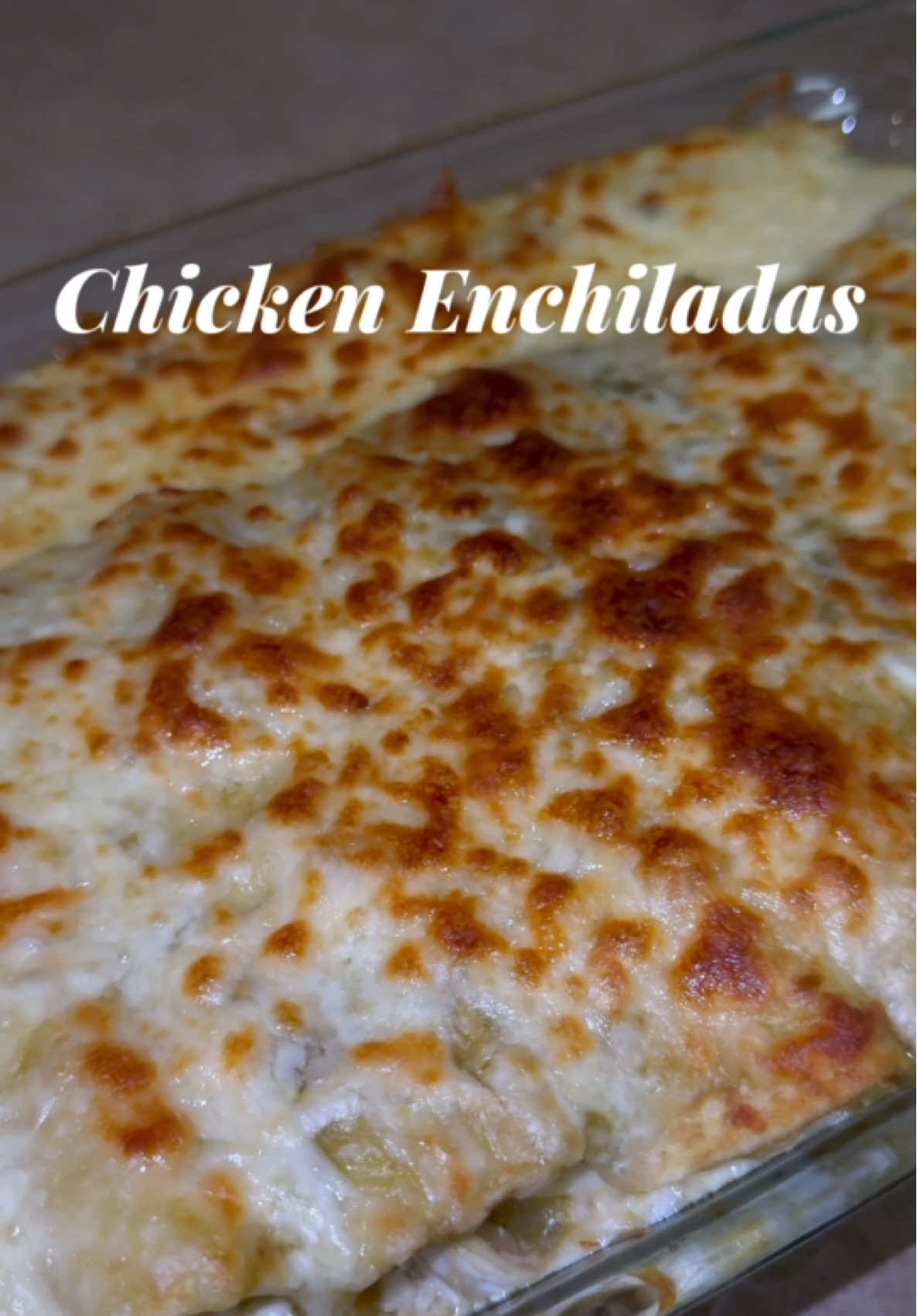 A post by @mishlovee on TikTok caption: Chicken Enchiladas were absolutely delicious ! Do you guys want the recipe? 🤭