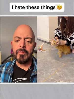 A post by @jacksongalaxy on TikTok caption: Please do NOT put these on your cats! 😭 #nope #psa #cats