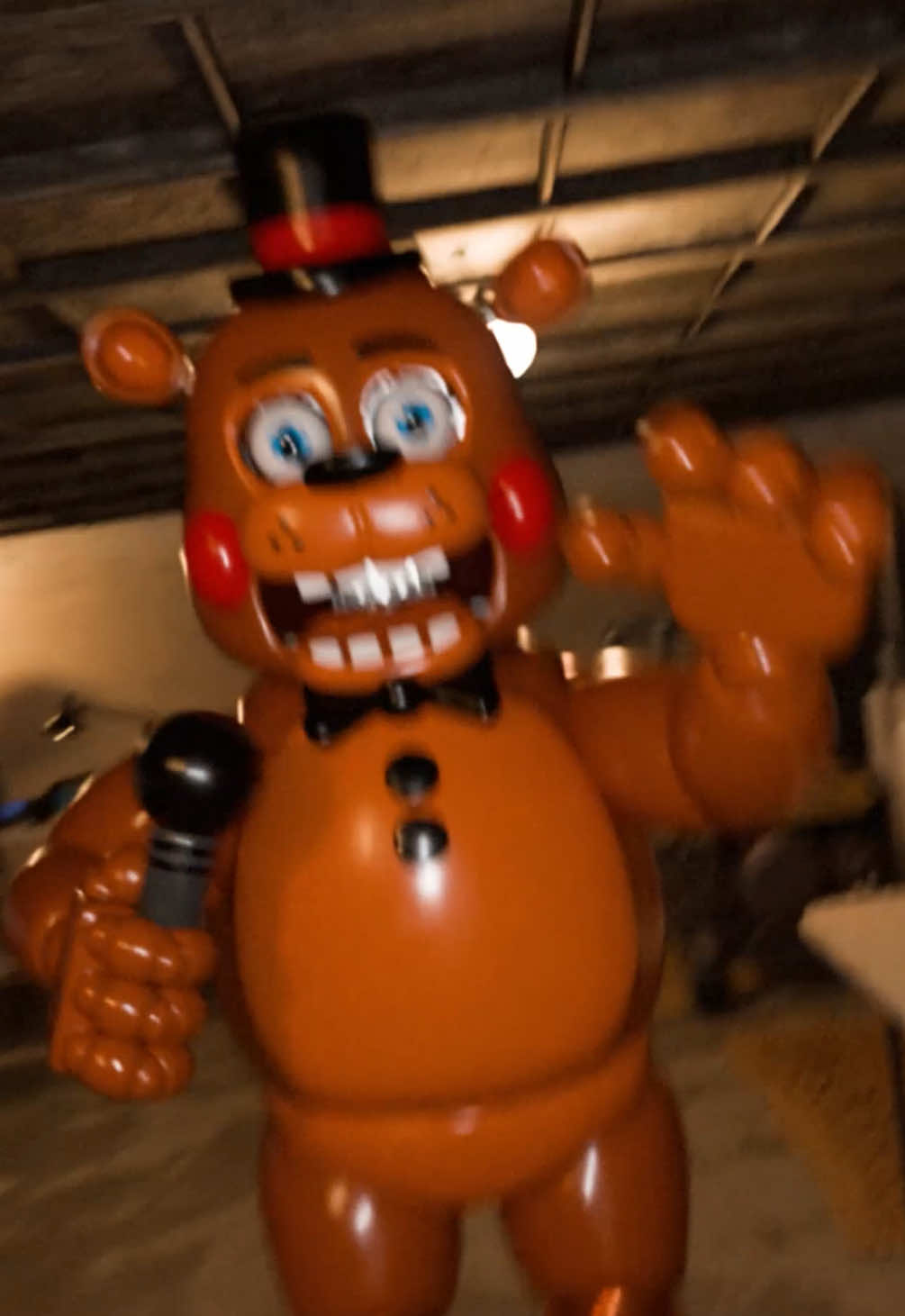 A post by @joshvfx on TikTok caption: WE’RE HIDING FROM HIM RN #fnaf #scary #vfx 