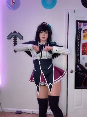 A post by @strifecos on TikTok caption: is this canon #akenocosplay #akenohimejima #highschooldxd #dancetrend #trending #cosplayer 