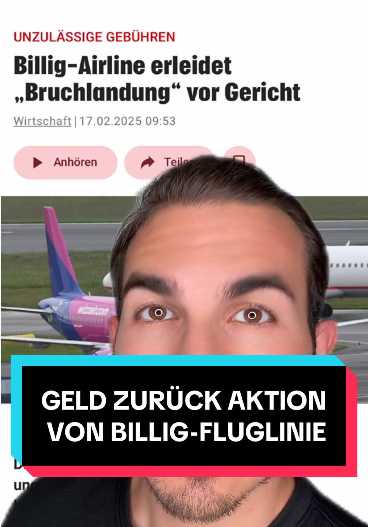 A post by @foerderminister on TikTok caption: Geld zurück bei Billig-Fluglinie ☝️! . . #förderungen #österreich #zuschuss #fyp #steuern #finanzen #bonus #unterstützung #geldzurück 