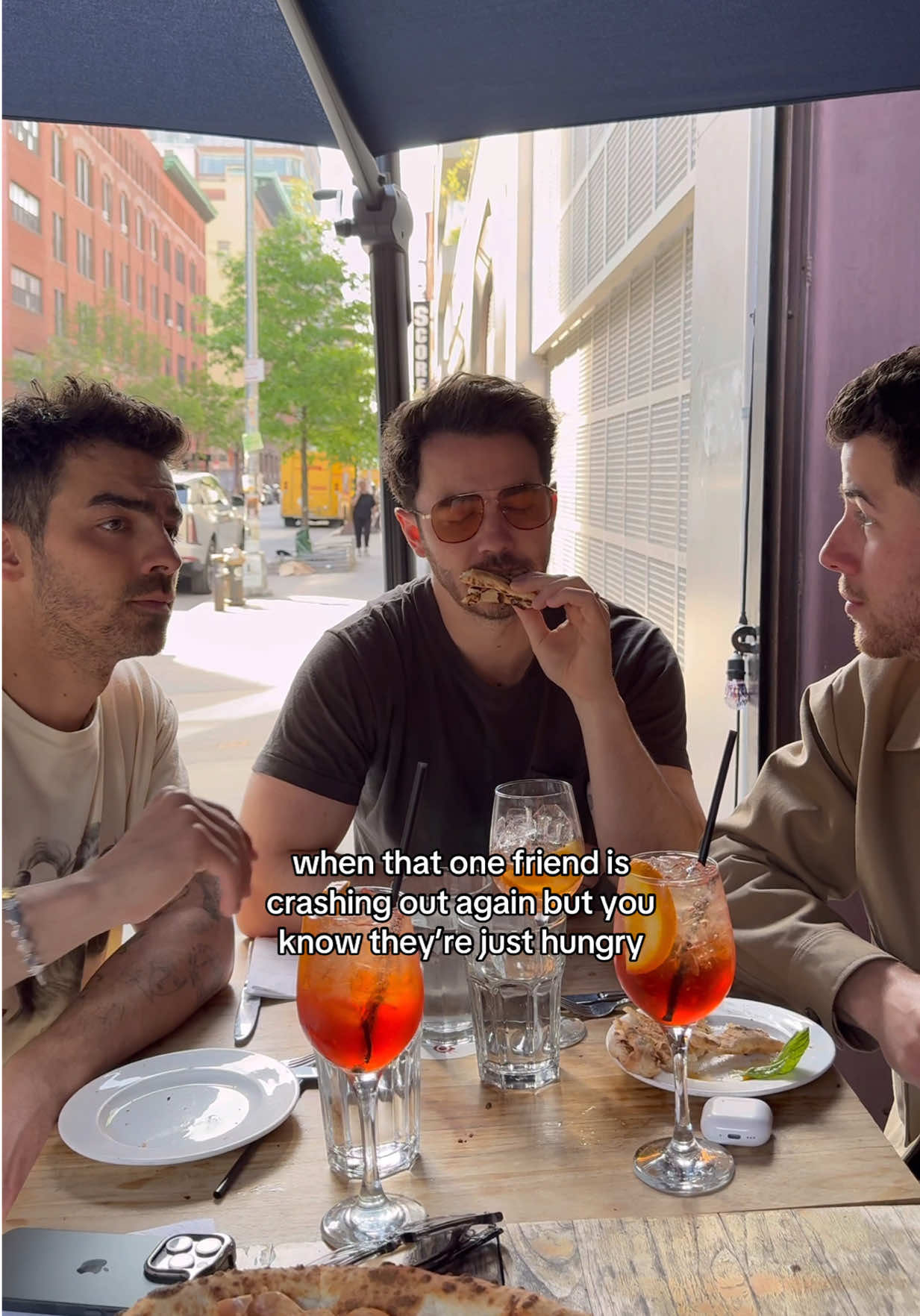 A post by @jonasbrothers on TikTok caption: how to shut a New Jersey boy up 