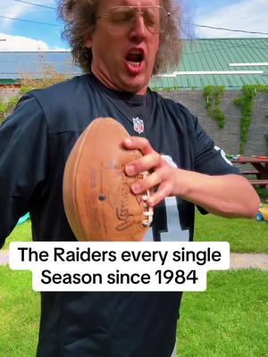 A post by @patrickwcutler on TikTok caption: The Raiders every single Season. #raidersnation #vegasraiders #nflmemes #badnapoleon 