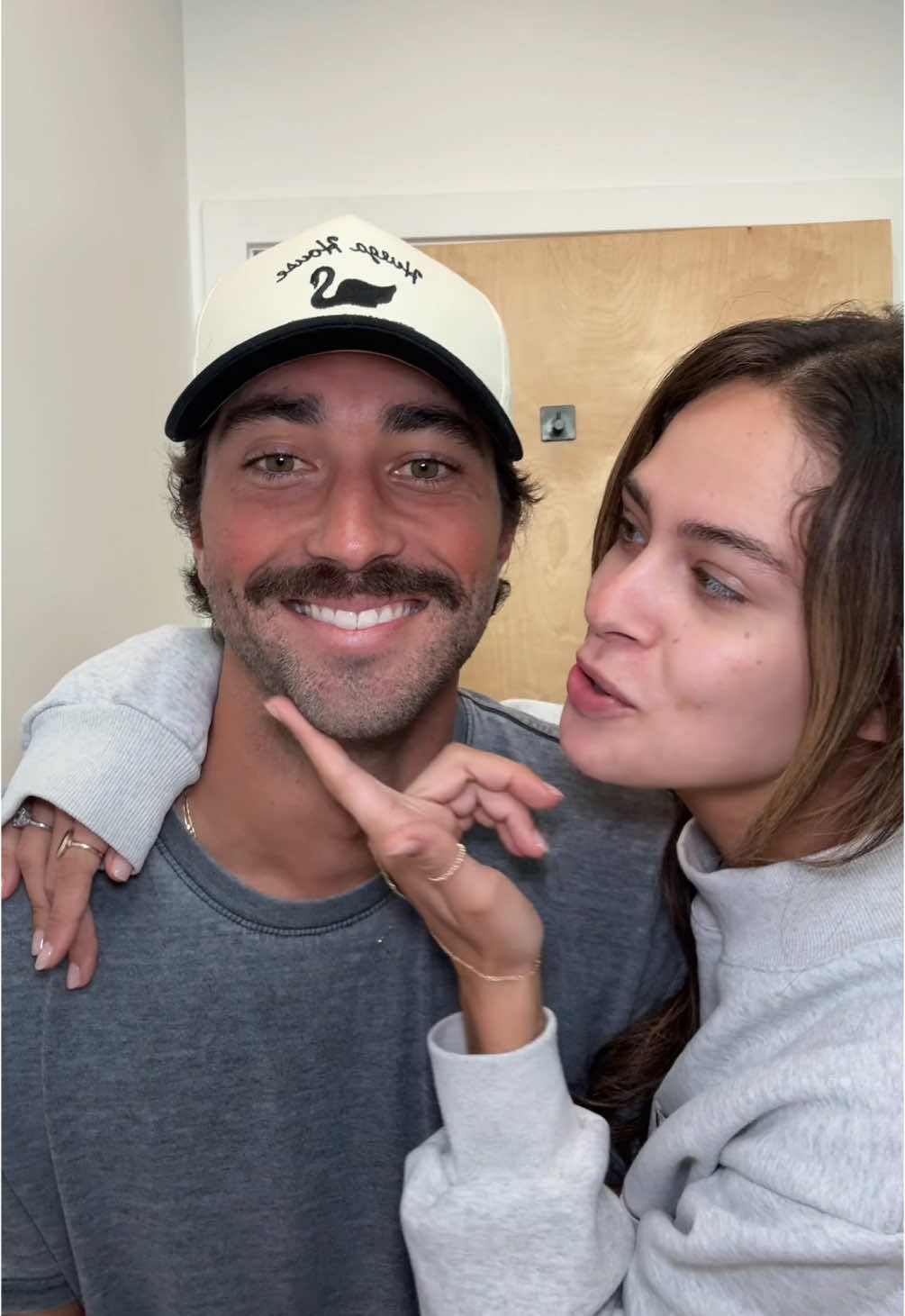 A post by @joeygraziadei on TikTok caption: @Kelsey Anderson requested the mustache make a comeback 👨🏻