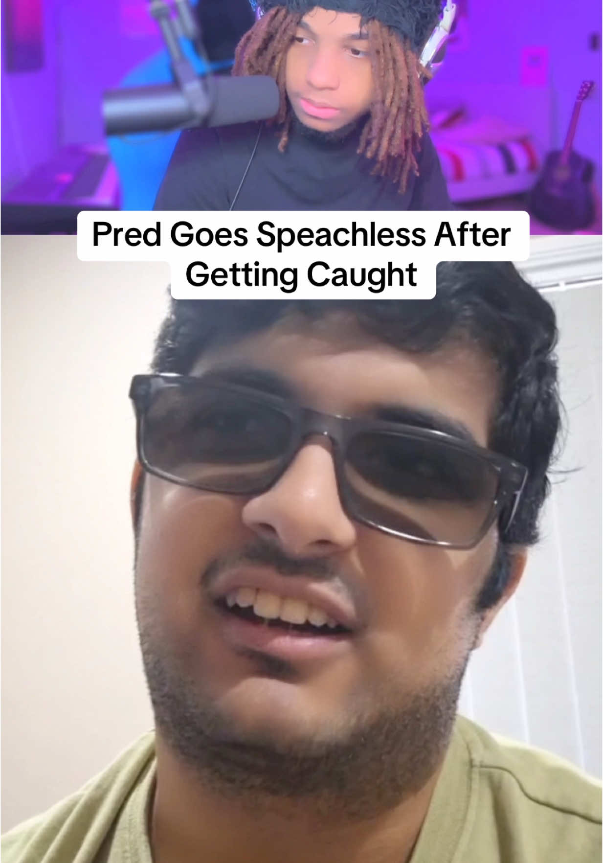 A post by @robdamaster on TikTok caption: bro had no words 😂 #streamer #viral #voicechanger 
