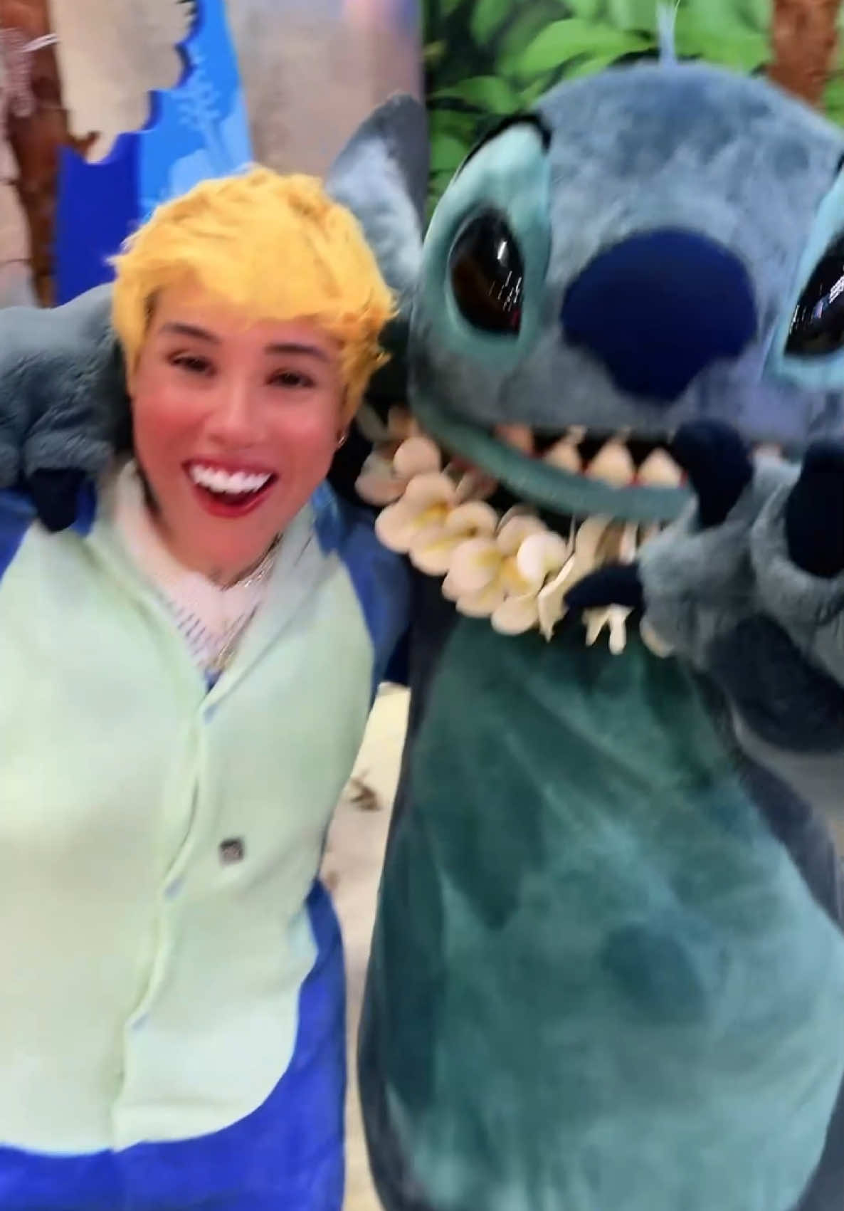 A post by @aliizquierdo_ on TikTok caption: Conocía STITCH EN LA VIDA REAL!!