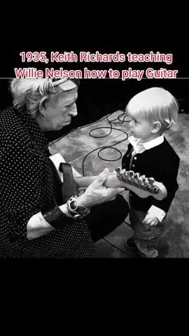 A post by @djmagicmike68 on TikTok caption: #onthisday #rollingstones #willienelson #guitar