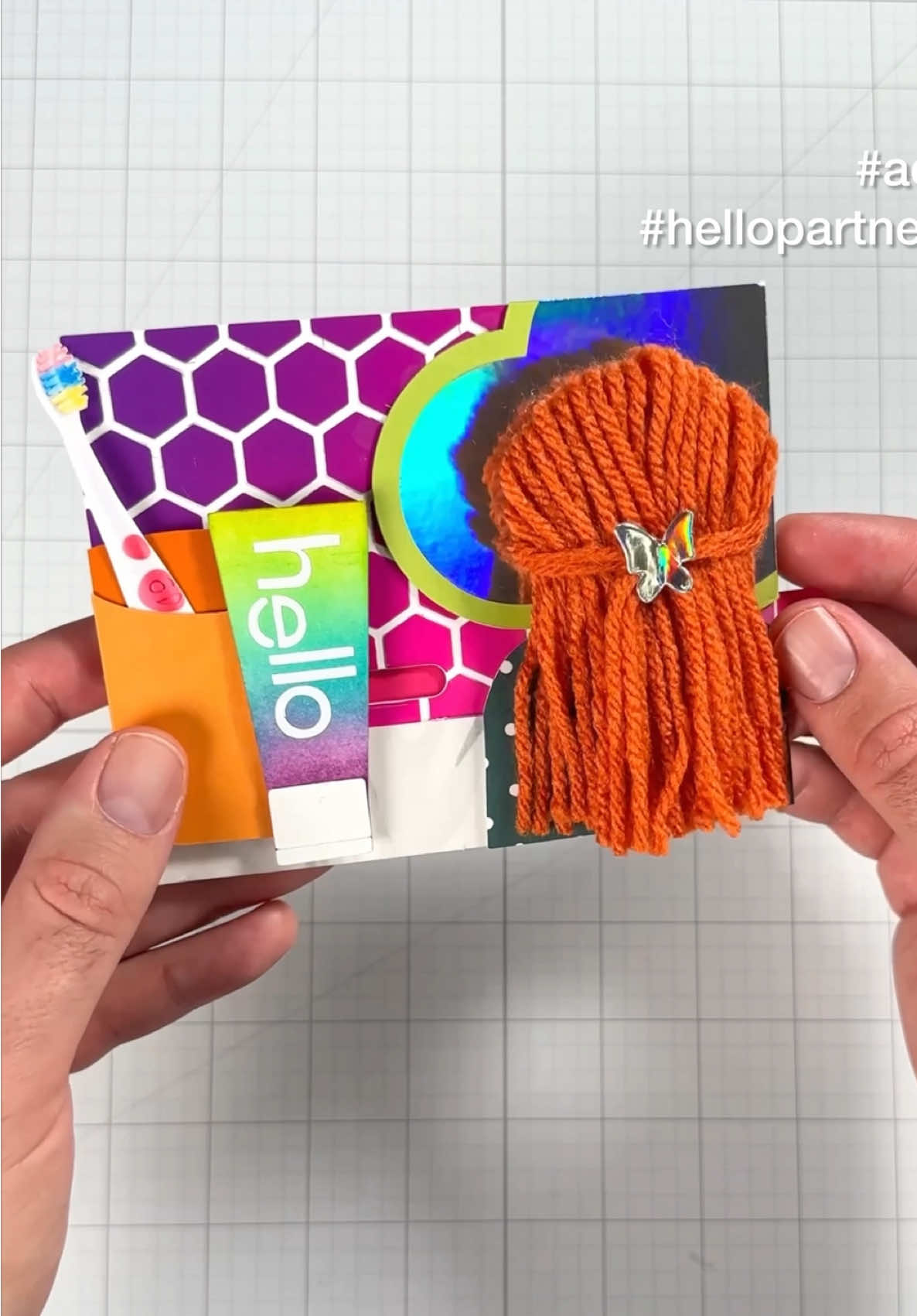 A post by @ralphtyndall on TikTok caption: #hellopartner #ad Unicorn sparkle toothpaste?! Obsessed. Sending bright smiles your way with a magical card inspired by @hello products 🦄✨