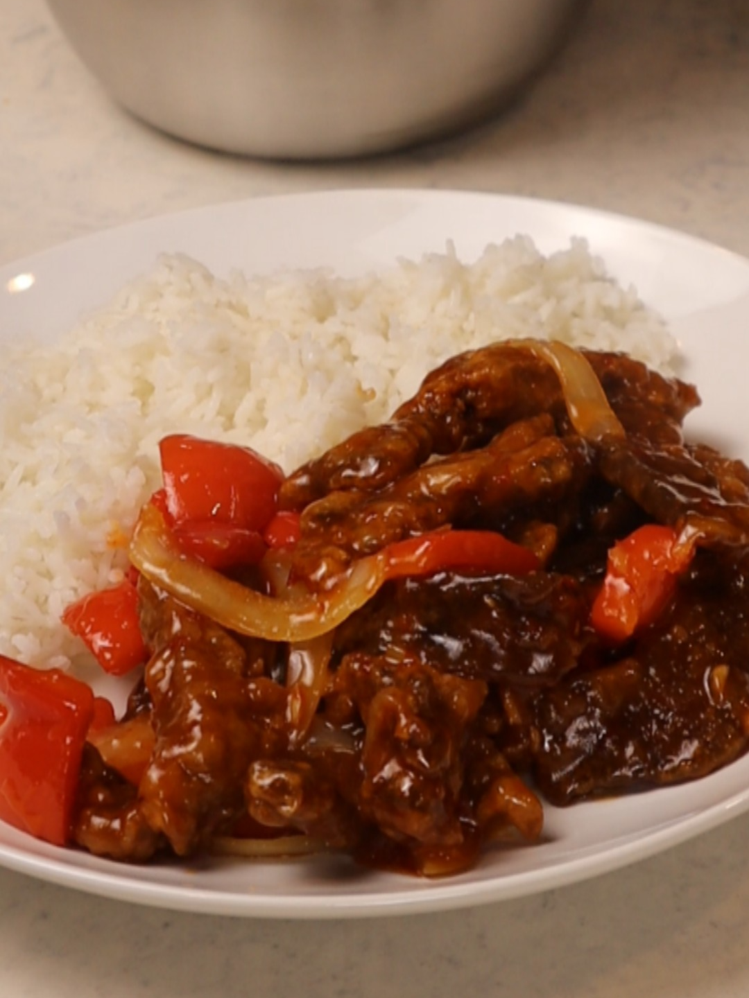 A post by @dollartreedinners on TikTok caption: Beijing Beef (Panda Express Style) This one’s not a budget recipe, and I don’t want to pretend it is. Between the steak, sauces, and the amount of oil you need for frying, you’ll likely spend more than just ordering a combo plate at Panda. But—if you live far from one, or you like the challenge of recreating restaurant meals at home, this version is absolutely worth a try. It’s not exact, but it’s close—and we both loved it. Ingredients + Estimated Package Prices: • 1 lb steak, thinly sliced – $6.00 (sirloin, flank, or similar) • 3 egg whites – from $2.00/dozen eggs • 1 tbsp cornstarch (for marinade) – from $1.50 box • 3 tbsp soy sauce (for marinade & sauce) – from $2.00 bottle • 1 cup cornstarch (for dredging) – same box as above • 2–4 cups canola oil (for frying) – $4.00 (48 oz bottle) • 1 small yellow onion, chopped – $0.75 • 1 large bell pepper, chopped – $1.25 Sauce: • 2/3 cup pineapple juice – $1.00 (small can or bottle) • 1/3 cup rice vinegar – $2.00 • 1/3 cup granulated sugar – pantry • 3 tbsp ketchup – from $1.50 bottle • 1/4 cup chili garlic sauce – $2.50 • 1 1/2 tsp soy sauce – included above • 1 tsp canola oil – included above • 1 tsp grated garlic – $0.50 (1 head) • 1 tsp grated ginger – $0.50 (small piece) • 1 tbsp water + 2 tsp cornstarch (slurry) • Cooked white or brown rice – $2.00 Total cost of ingredients purchased: ~$27.50 Serves 3–4. Most ingredients will carry over for future recipes. Basic Steps: Marinate thinly sliced steak in egg whites, soy sauce, and cornstarch for 2 hours. Make sauce with pineapple juice, vinegar, sugar, ketchup, chili garlic sauce, soy sauce, garlic, and ginger. Simmer with cornstarch slurry until thick. Dredge marinated beef in cornstarch and deep fry in batches. Flash-fry or stir-fry onions and peppers. Toss everything with the sauce and serve over rice. Full printable recipe is linked in my bio  #beijingbeef #copycatrecipes #pandaexpressathome #fakeouttakeout #budgetconsciouscooking #realisticrecipes #homecookedmeals #crispybeef #cheapeatsathome #easychinesefood #dinnerchallenge #honestcooking #recreateyourfavorites