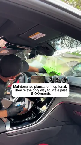 A post by @unickdetailing on TikTok caption: You’re not tired because detailing is hard. You’re tired because you’re chasing new clients every single week. If you’re doing 15–20 full details a week and still stuck under $10K/month, listen up: You don’t need more volume. You need maintenance clients. Let me explain the sauce nobody’s giving you: Every time you land a new client, you: 	•	Go back and forth texting 	•	Waste time explaining prices 	•	Risk getting ghosted 	•	Have to “sell” all over again Now multiply that by 20 cars a week. That’s 20 negotiations, 20 price conversations, 20 possible no-shows. It’s not sustainable. But when you shift to maintenance, you: ✅ Lock clients in for months ✅ Keep your calendar full in advance ✅ Maximize the lifetime value of every car ✅ Build trust and consistency Let me give you a real example: One of our clients booked a full interior + exterior for $280. After the job, we educated him on why regular maintenance would protect his investment. Now we service his car once a month for $180. That’s $2,160/year from one car. Multiply that by 30 clients? That’s $64,800/year recurring. And here’s the part most detailers miss: Maintenance clients don’t leave. They become your walking billboards. They refer friends, leave reviews, post your work, and trust your upsells. Your real freedom isn’t in getting more one-time jobs. It’s in owning your market, having predictable income, and waking up with a full calendar before the month even starts. So stop treating maintenance like a side option. It’s not just a “cool extra.” It’s your foundation for growth. 💬 Comment “PREMIUM” if you’re ready to stop chasing clients and start building income that stacks every month. We’ll show you how to build, pitch, and scale your own maintenance program — no more guessing, no more burnout. #mobiledetailing #cardetailing #businessmindset #carcare #premiumclients 