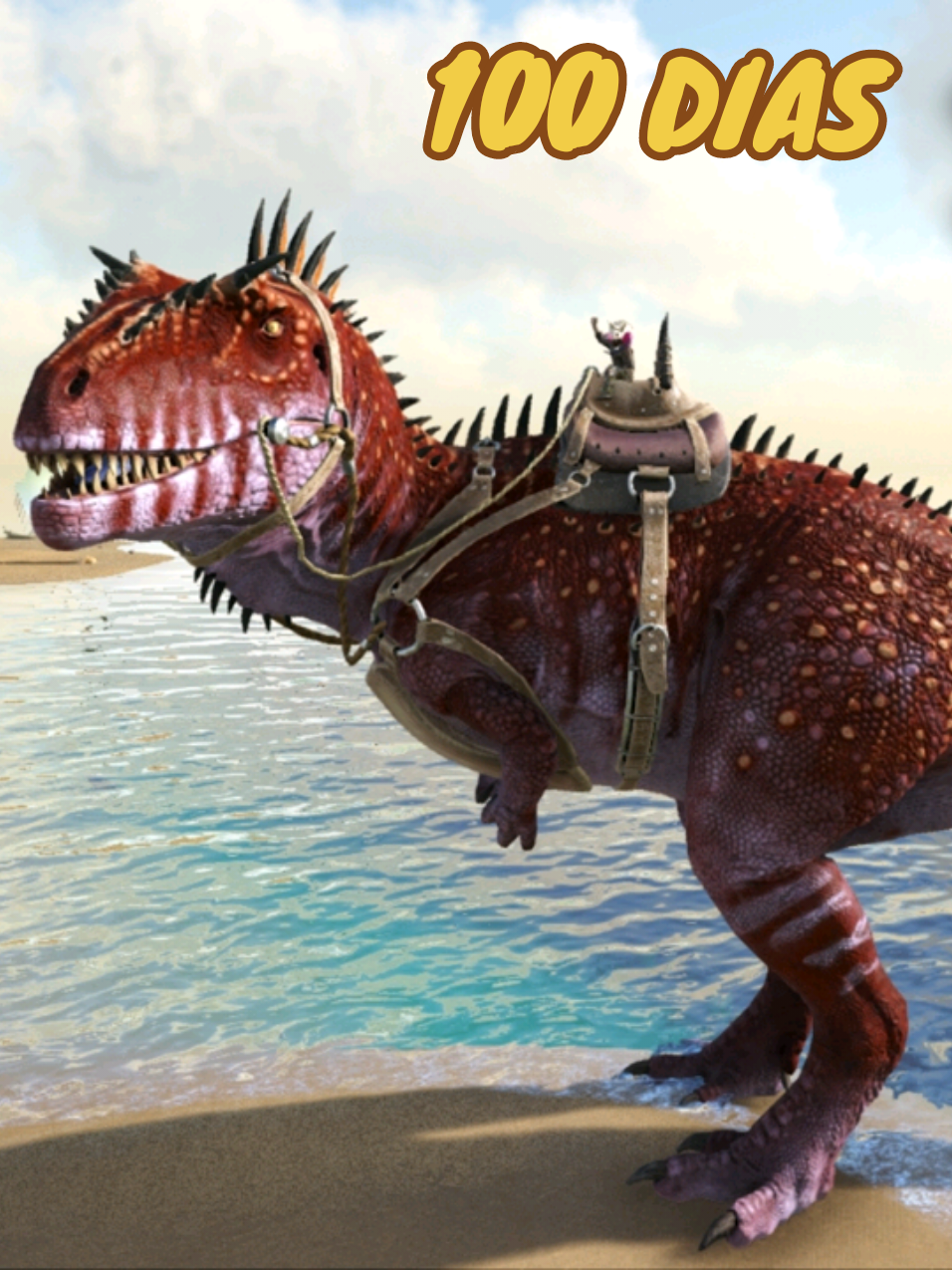 A post by @xtercerox on TikTok caption: TERCERA PARTE DE LA SERIE QUE ESTÁ COMPLETA EN LA PLATAFORMA ROJA PAPUS  #ark #arksurvivalevolved #ark100days 
