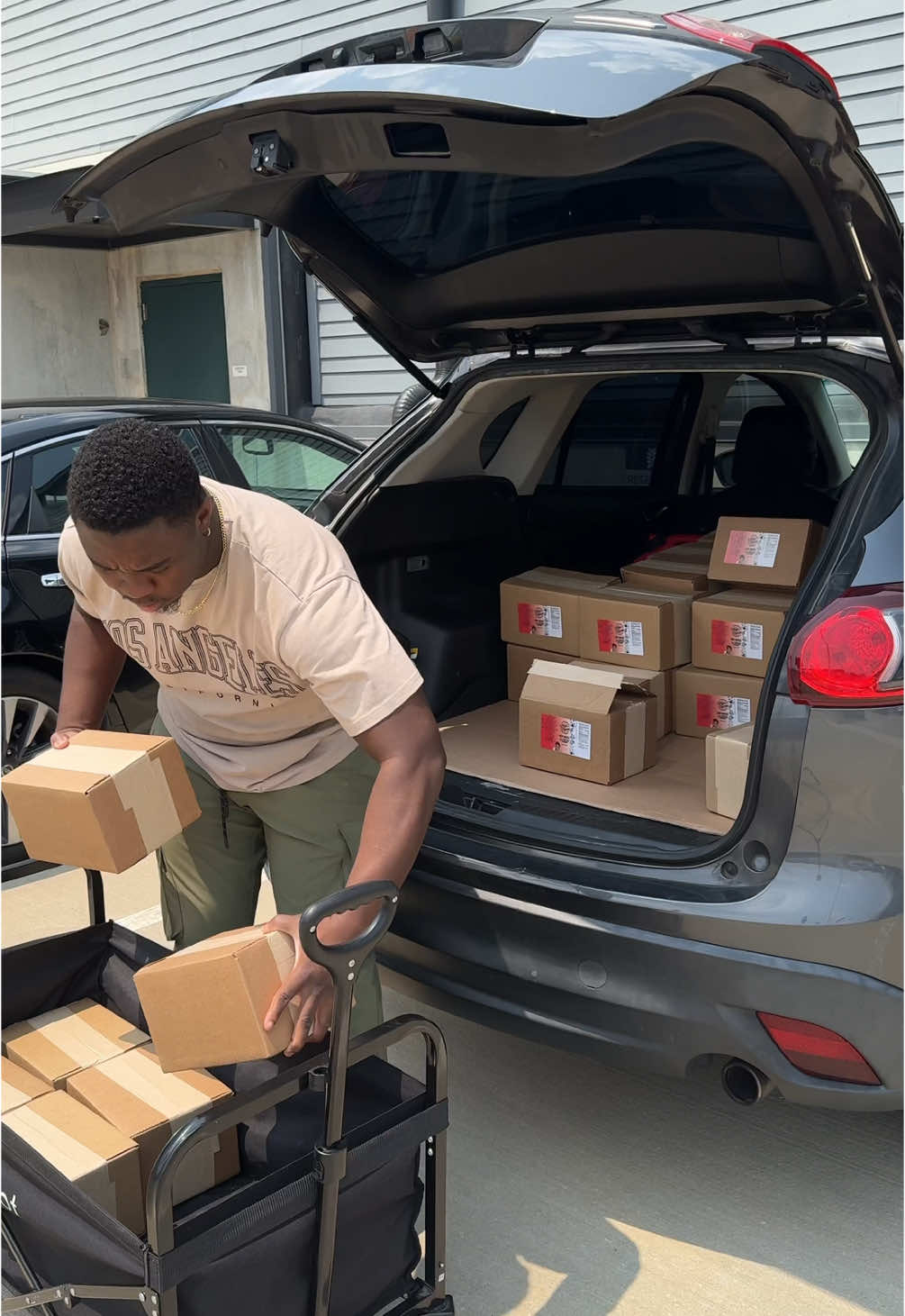 A post by @chefchosen on TikTok caption: Just dropped a new “Day in the Life” and we back outside 🫡📦🔥 From 168 bottles on the first drop (sold out in 4 hours 😮‍💨) to 500 bottles that took a month and a half to clear… we’ve been through it. But now? Y’all been showing mad love. Seasoning is back in stock and flying again—appreciate y’all for real. 📦 Restock day, packing orders, and running the Very Noicee grind. Tap in.