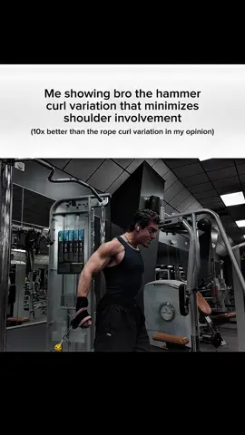A post by @garyyahir on TikTok caption: Save and send this to the bro that shrugs instead of curls 💔  #biceps #fyp #hypertrophy 