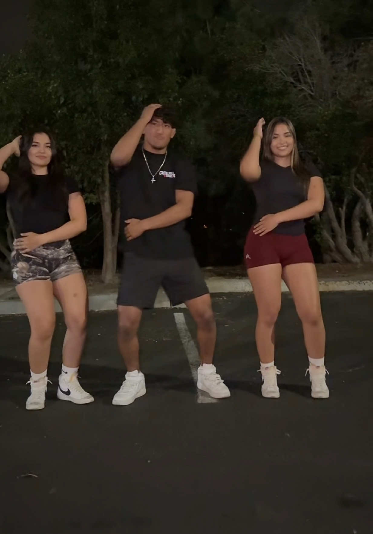 A post by @mya5 on TikTok caption: Us Clovis kids can dance @Raul Rosas Jr @Myka🌺 @MontoyaTwinz 