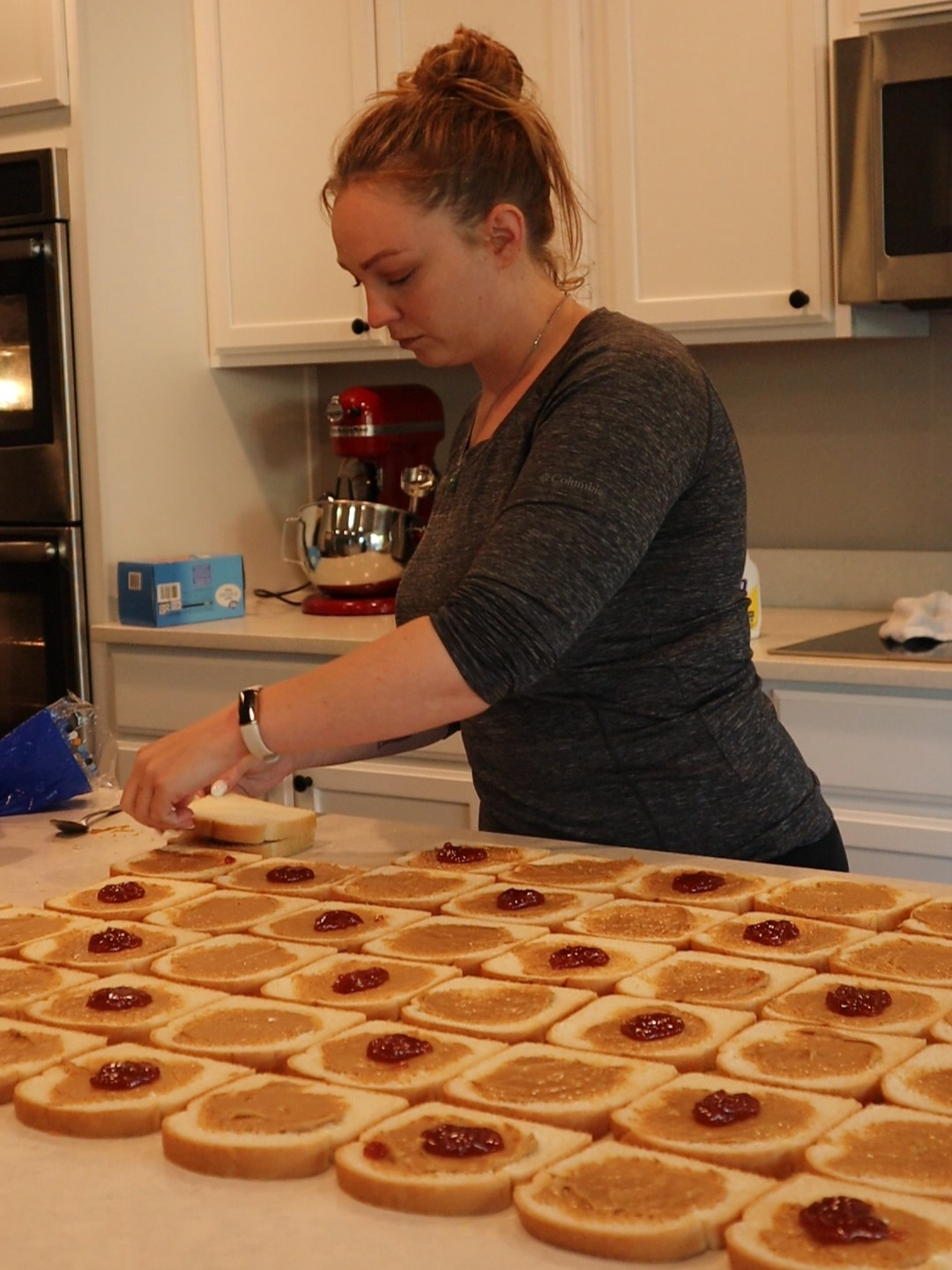 A post by @dollartreedinners on TikTok caption: DIY Freezer Uncrustables – Summer Lunch Prep This is my first summer as a bonus mom living in Washington, and I want to spend the season making memories—not standing in the kitchen all day.\ So I made a big batch of homemade Uncrustables for the freezer—25 peanut butter & jelly sandwiches, ready to grab and go. What I used: • 3 loaves of sandwich bread – $4.50 total • Nearly 1 full jar of peanut butter – $4.00 • About ½ jar of jam – $1.50 • Snack-size baggies – $2.00 • Sandwich cutter/sealer – $8.00 (one-time cost) Total cost: $20.00 for 25 sandwiches That’s 80¢ per sandwich—compared to $1 each (or more) for store-bought Uncrustables. And if you already have the bags and tool, the next batch drops to around $10. Prep Tips: • Spread peanut butter on both slices—this keeps the jelly from soaking through and helps prevent soggy bread. • Don’t overfill—too much jelly = sandwich won’t seal properly. • Use a clamp-style sealer that cuts and seals in one step. • Freeze flat in snack-size bags and thaw as needed. Bonus: I saved all the crusts and we’re turning them into freezer French toast muffins—check back tomorrow for that recipe. #diyuncrustables #summermealprep #freezerfriendly #budgetmeals #backtoschoollunches #makeaheadmeals #lunchboxideas #homemadesnacks #freezerlunches #bonusmomlife #simplemeals #kidfriendlyrecipes #budgetfriendlyfood #peanutbutterandjelly #diyconveniencefoods