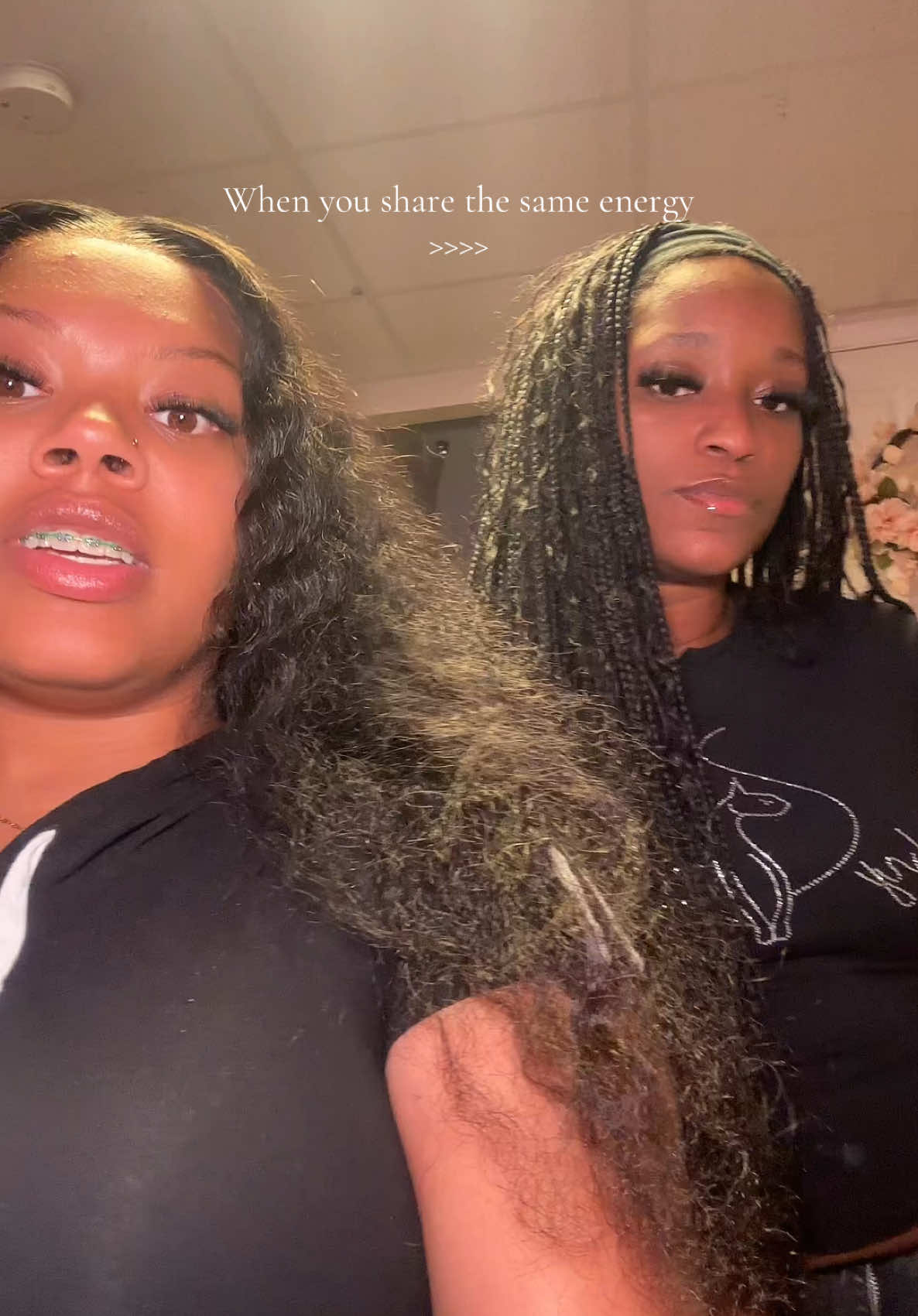 A post by @beyondloved on TikTok caption: No lies told here #bestfriend #bestie #dontcare @Tyniya Denise 🏳️‍🌈 