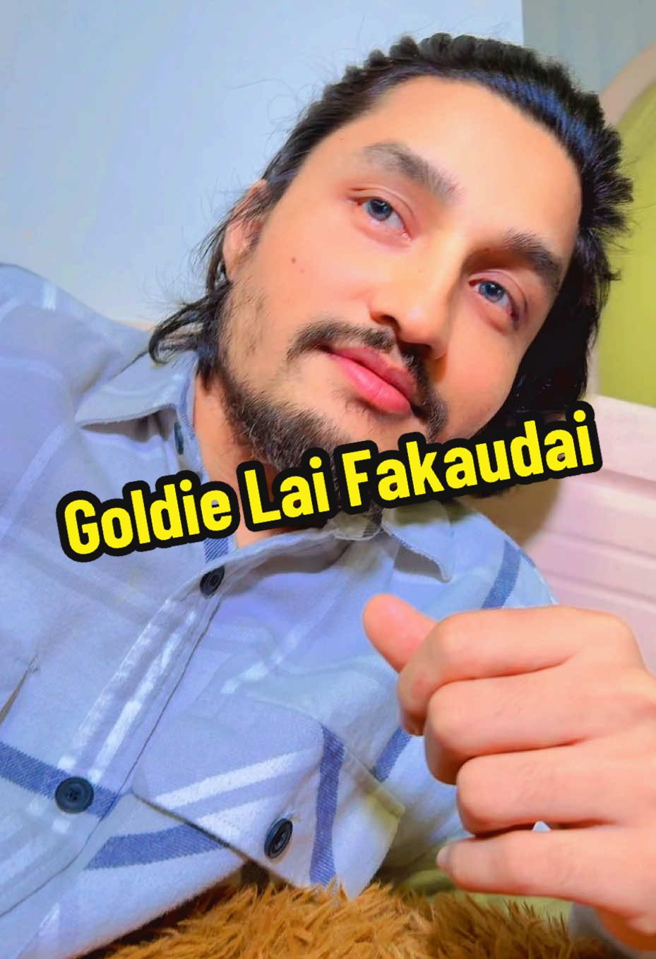 A post by @shilu_pokhrel on TikTok caption: Goldie Lai Fakaudai🤣