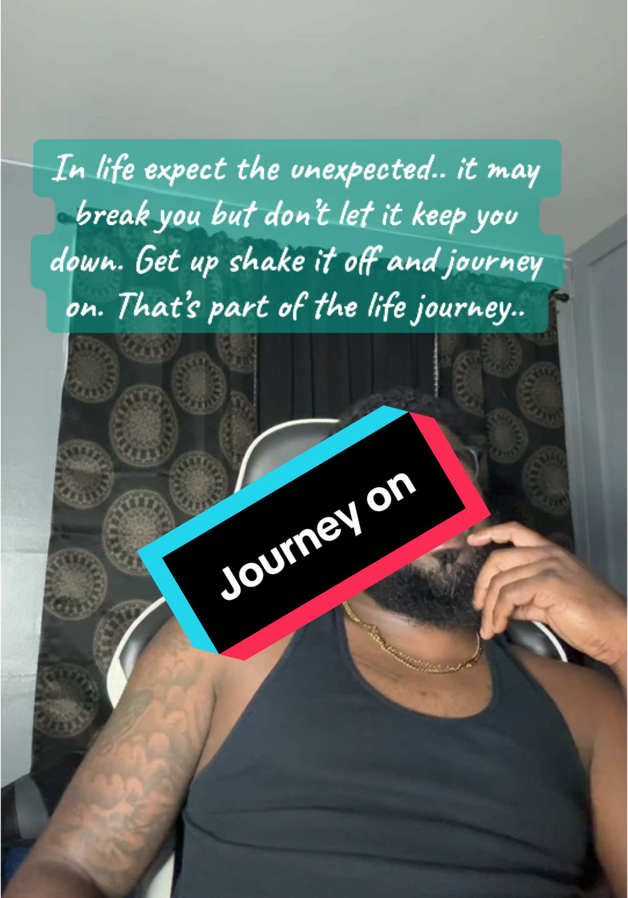 A post by @ on TikTok caption: Shake it off and push on… #fyp #mrstewart #caribbeantiktok #trini_tiktok #quotes #reuquotes #tiktok #caribbean #reureu 