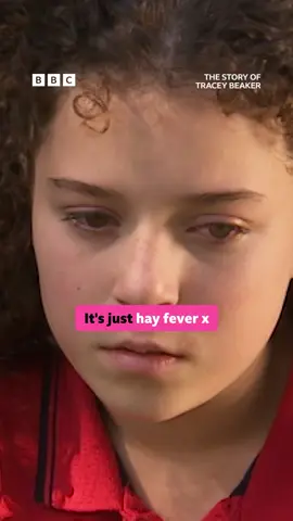 A post by @bbc on TikTok caption: No, but guys, it’s genuinely hay fever this time 😭   #TraceyBeaker #DaniHarmer #HayFever #Summer 