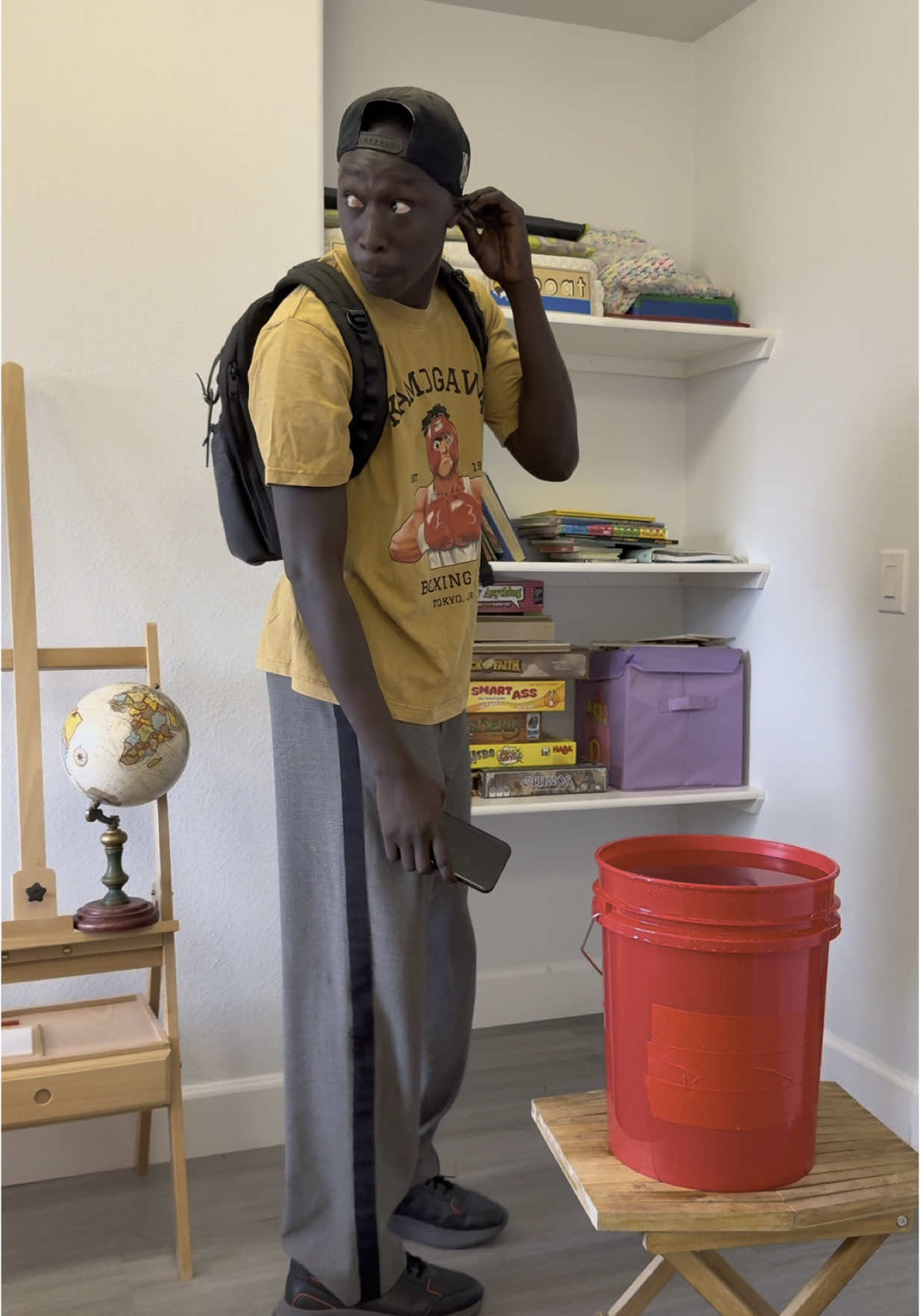 A post by @khaby.lame on TikTok caption: Sorry teacher, I am never going to bring my phone to school again#learnfromkhaby #comedy 