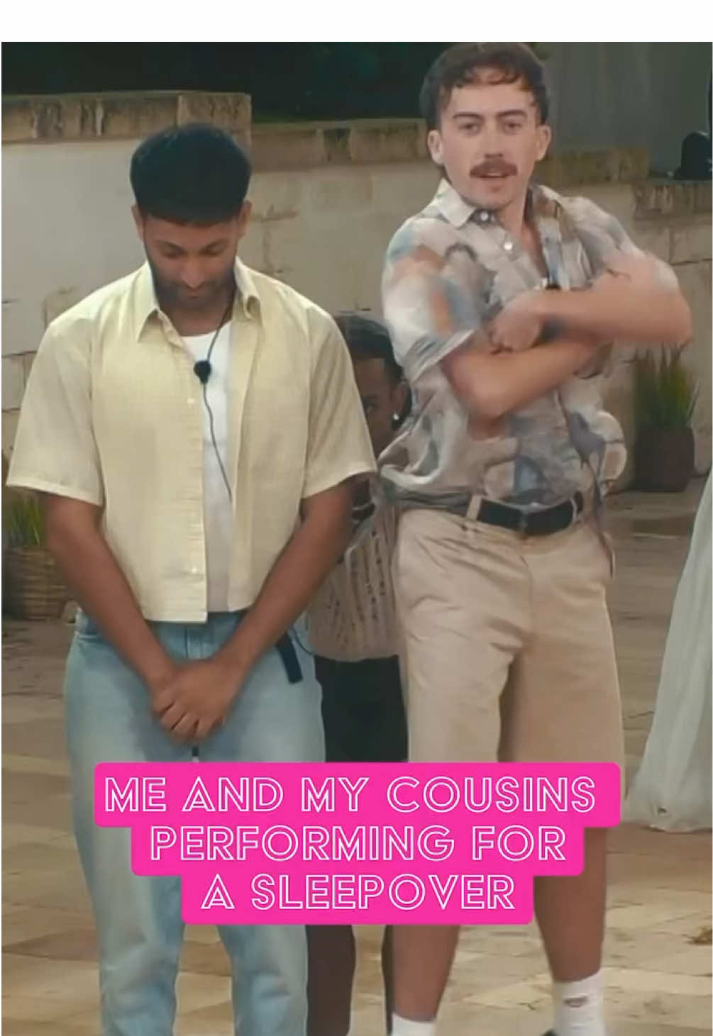 A post by @bbc on TikTok caption: Sleepover secured, iktrrrr ✅💅 #IKissedABoy #IKAB #TalentShow #Dating 