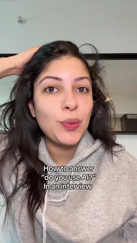 A post by @emily.the.recruiter on TikTok caption: This is what employers now expect to hear when they ask you about AI. So this is what you’re going to say but baby I need you to back it up with actually doing it. #ai #interviewtips #career #jobhunt 
