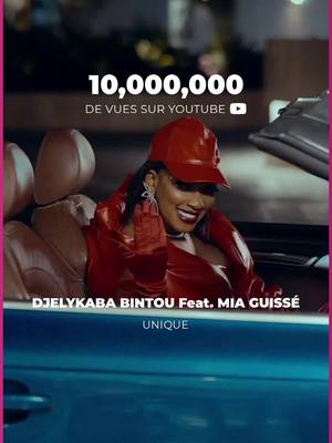 A post by @djelykababintou on TikTok caption: Respect au Patronat, Waouh ! ✨🩷 Notre clip « Unique » avec @Mia guisse  vient de dépasser les 10 millions de vues sur YouTube en un mois  ! 🔥 Merci à tous pour votre incroyable soutien. 🙏🏾❤️ Encore merci et restez connectés, la suite arrive ! ✨ #DjelyKabaBintou #MiaGuissé #Unique #Merci #Blessed #AfricanMajor
