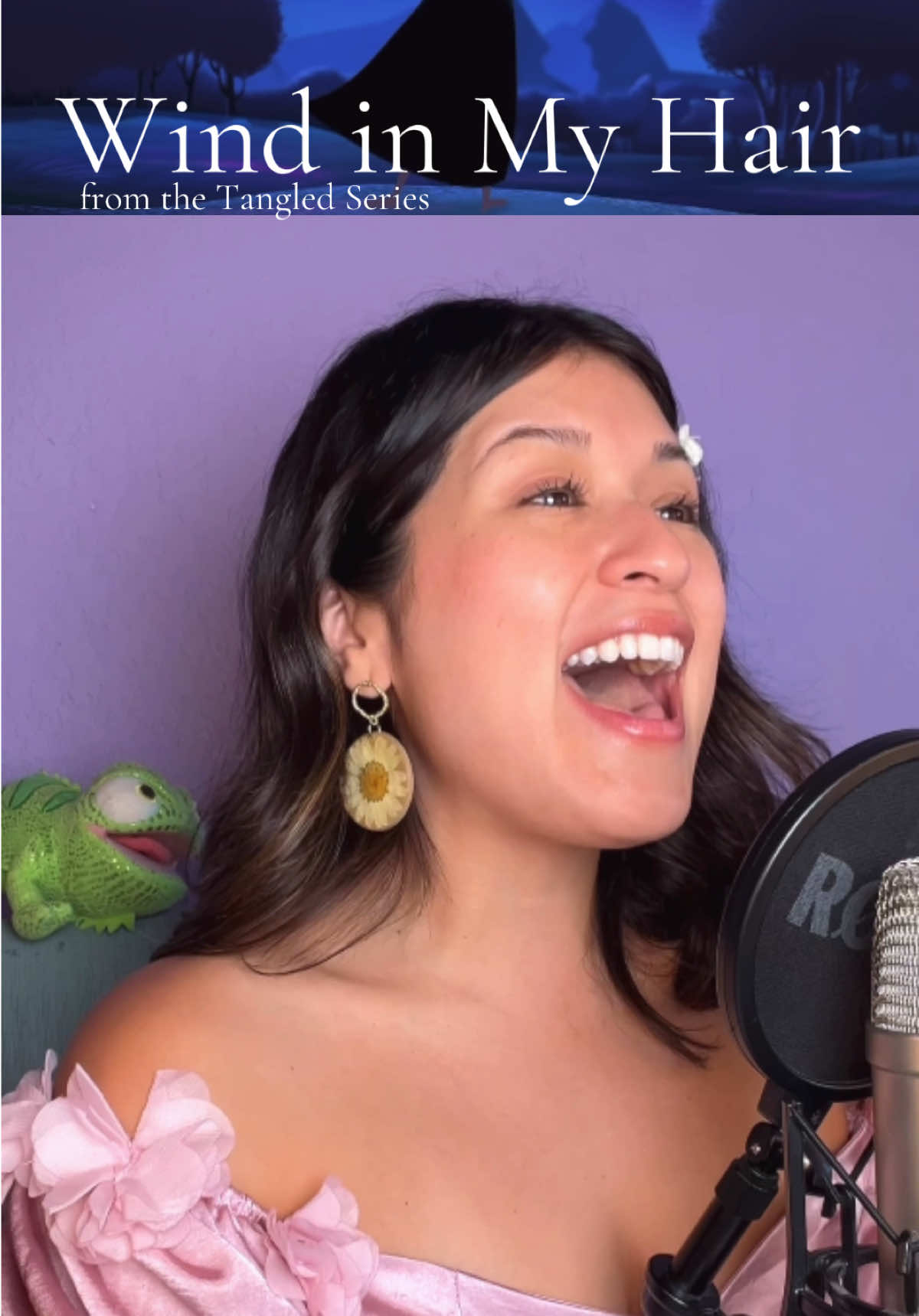 A post by @spookybabie on TikTok caption: Now leaving the comfort zone #singing #disney #disneyprincess #voiceover #fyp 