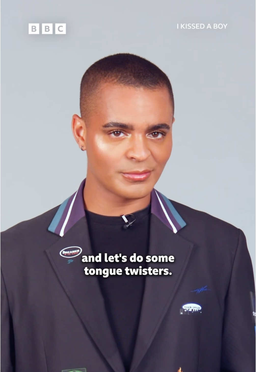 A post by @bbc on TikTok caption: @Layton Williams, you’re welcome for the new West End vocal warm-ups 😘 Watch #IKissedABoy now on iPlayer #IKAB #DatingShow #Dating
