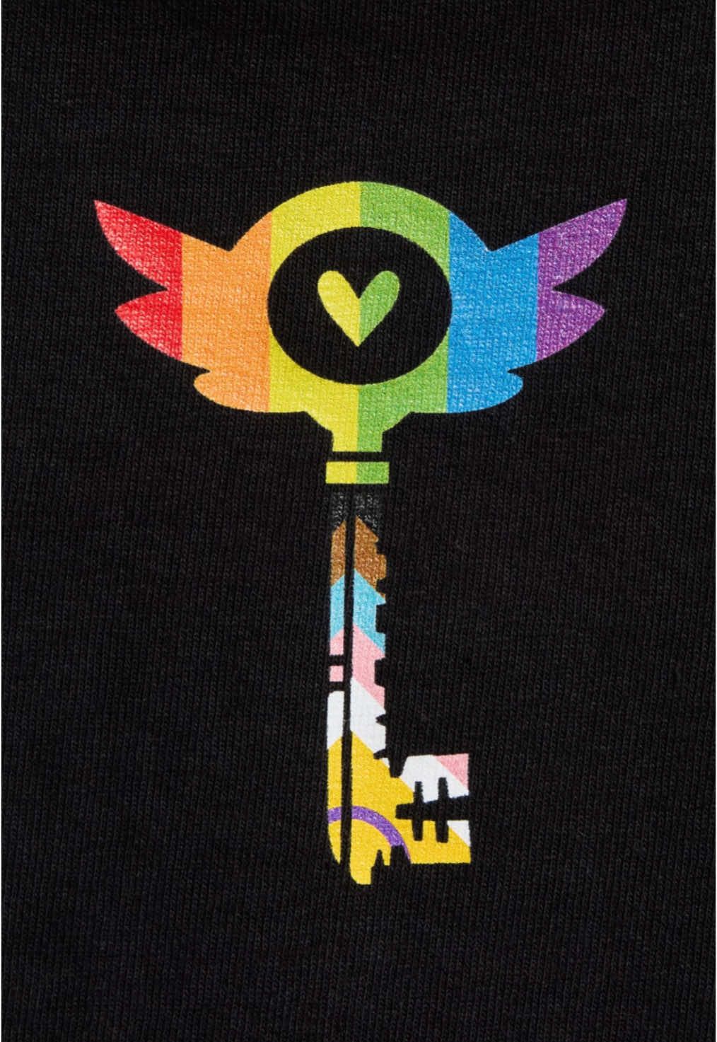 A post by @hellaverseprime on TikTok caption: Come one, come all! 💜  Pride collection now available at our gift shop—see the link in our bio.