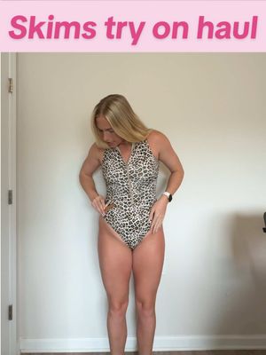 A post by @bethannebrice on TikTok caption: NO NOTES!🤩 Everything’s already on a hanger hehe @SKIMS  #skims #skimshaul #skimssale 