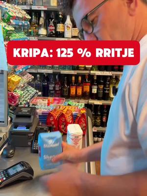 A post by @beribuzhi on TikTok caption: Isha sot ne supermarket, me i krahasu çmimet e Albinit ne opozite, me çmimet e Albinit Kryeminister. Qe cka gjeta 🫣