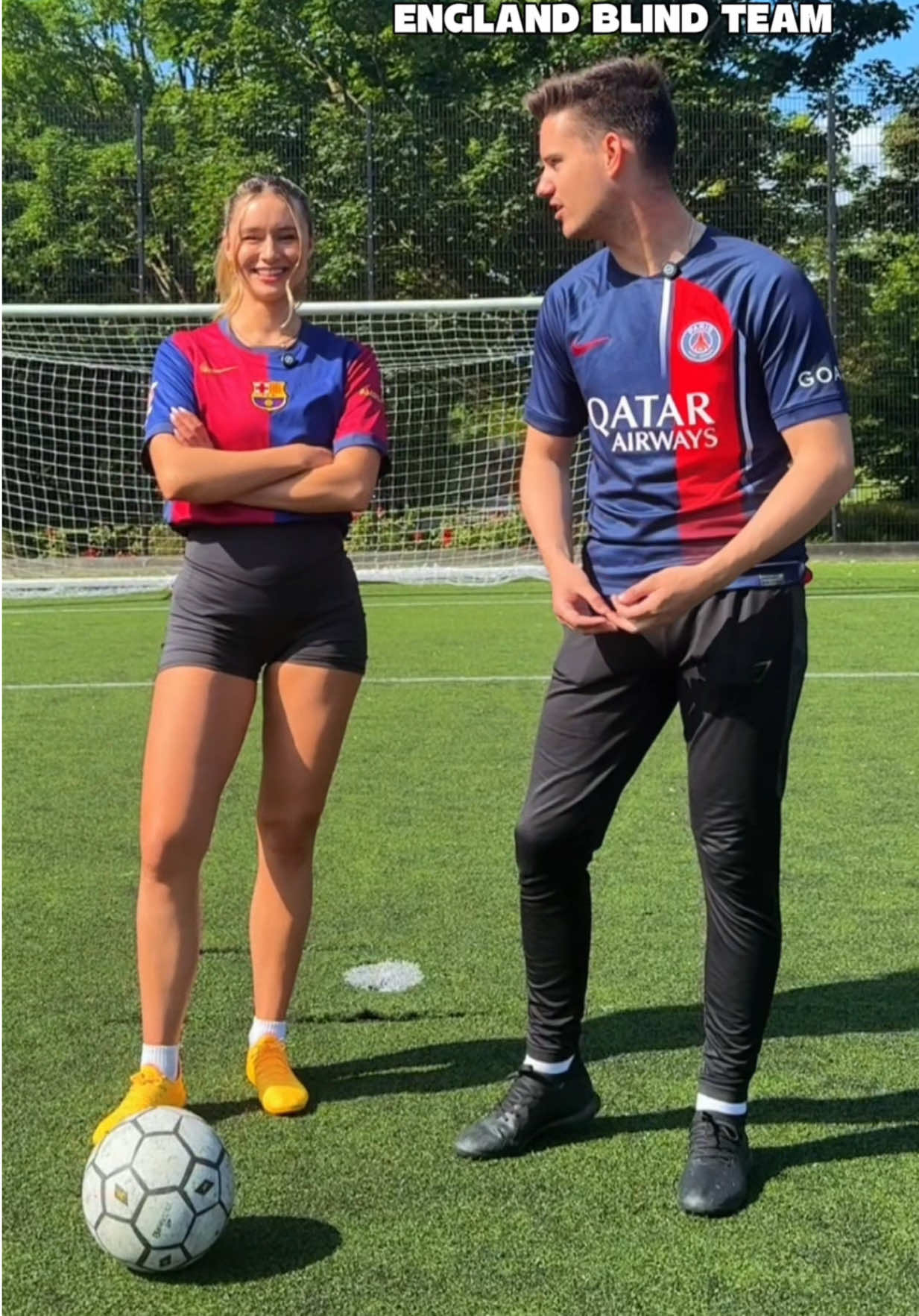 A post by @lia.lewis on TikTok caption: Legend says he’s still asking for step 3 😏😂 #freestylefootballtutorial 