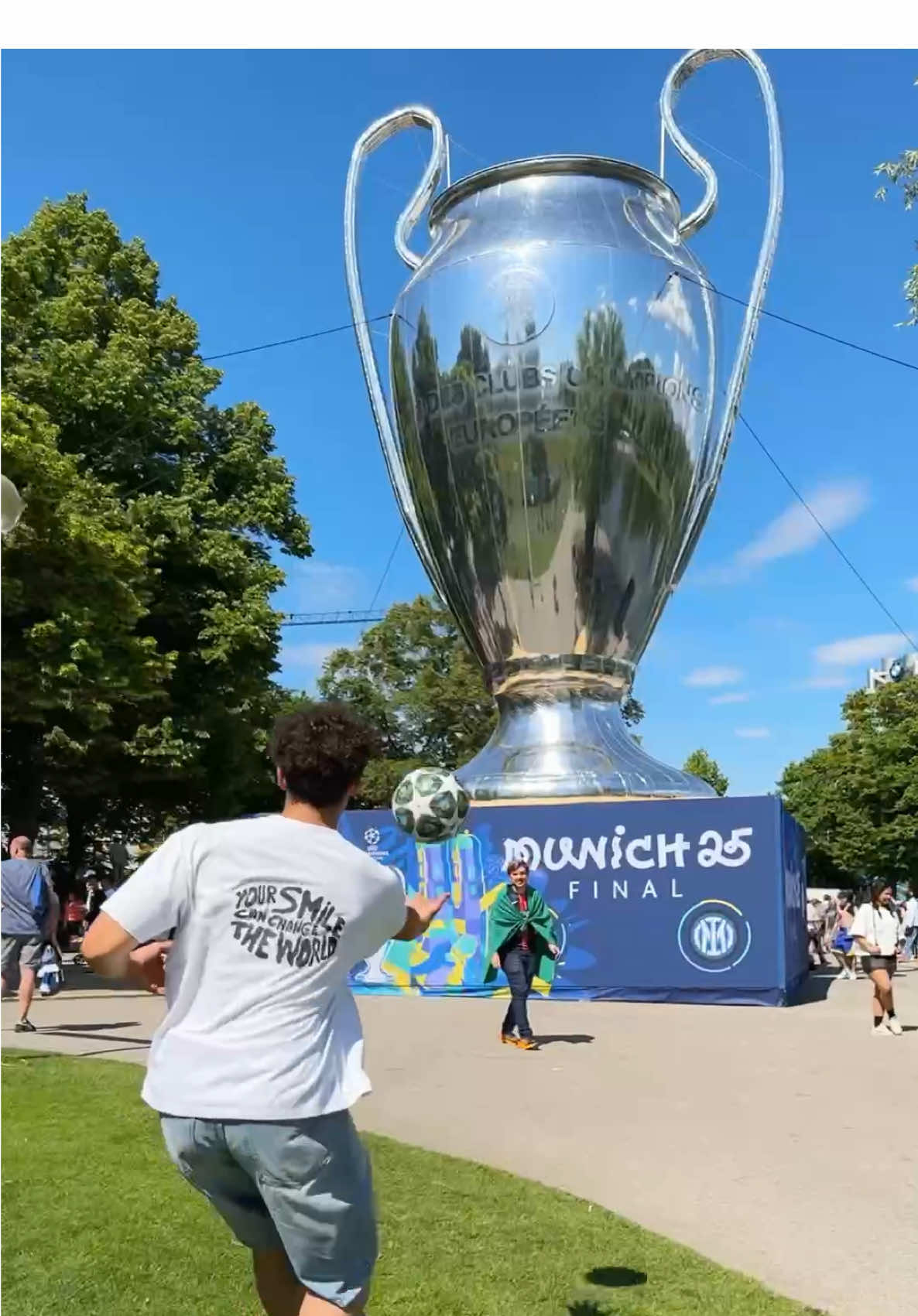 A post by @tuvok12 on TikTok caption: Rating Strangers At Football the last person wins an @OPPO Reno13 Pro! 😳 ⚽️@Sean Garnier| Football Creator #OPPOXUCL25 #MakeYourMoment 