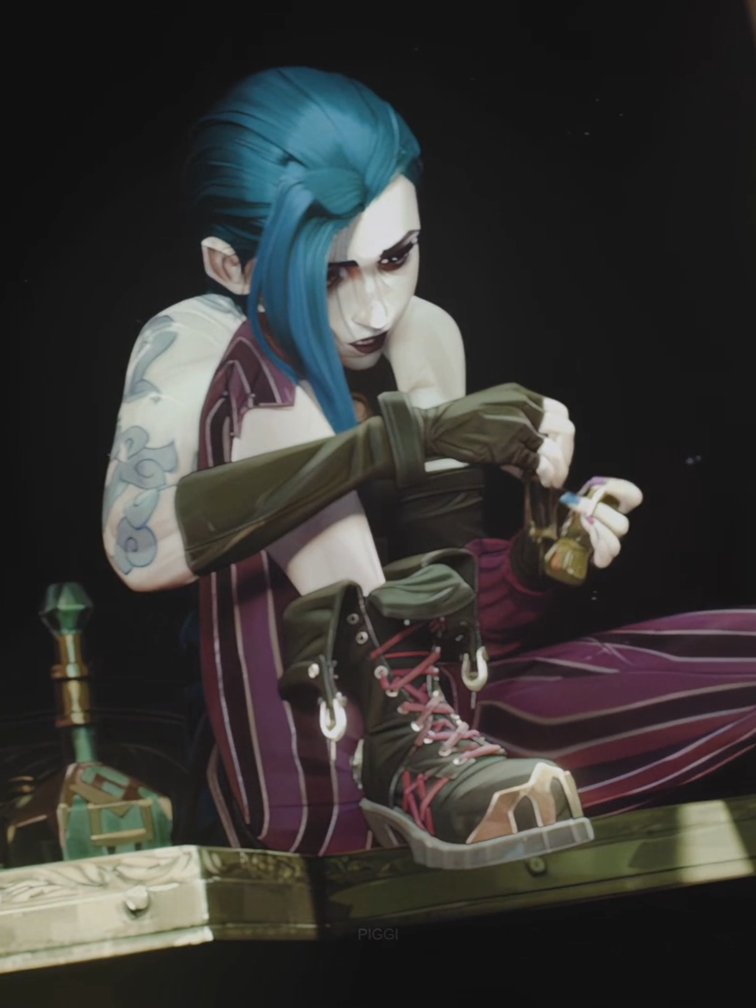 A post by @piggi.ae on TikTok caption: #jinx #arcane
