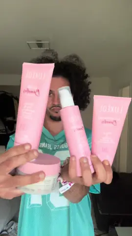 A post by @chamseddinee on TikTok caption: Nouvelle gamme Curly dans mon répertoire. @Luxéol c’est validé et profitez de -30% sur tout le site luxeol.com avec mon code CHAMS30 ☀️