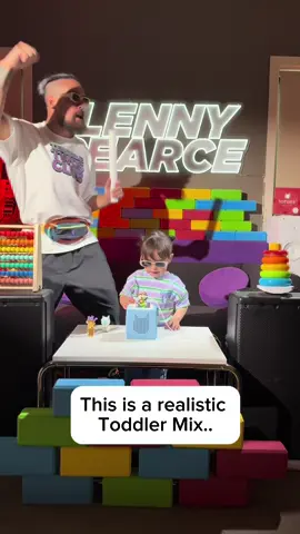 A post by @lenjpearce on TikTok caption: The Toniebox gives my daughter the chance to control the music and be her own DJ 😎 So much fun!  #lennypearce #toddlerdj #babyrave #tonies #toniebox #toddlersoftiktok #parentsoftiktok 