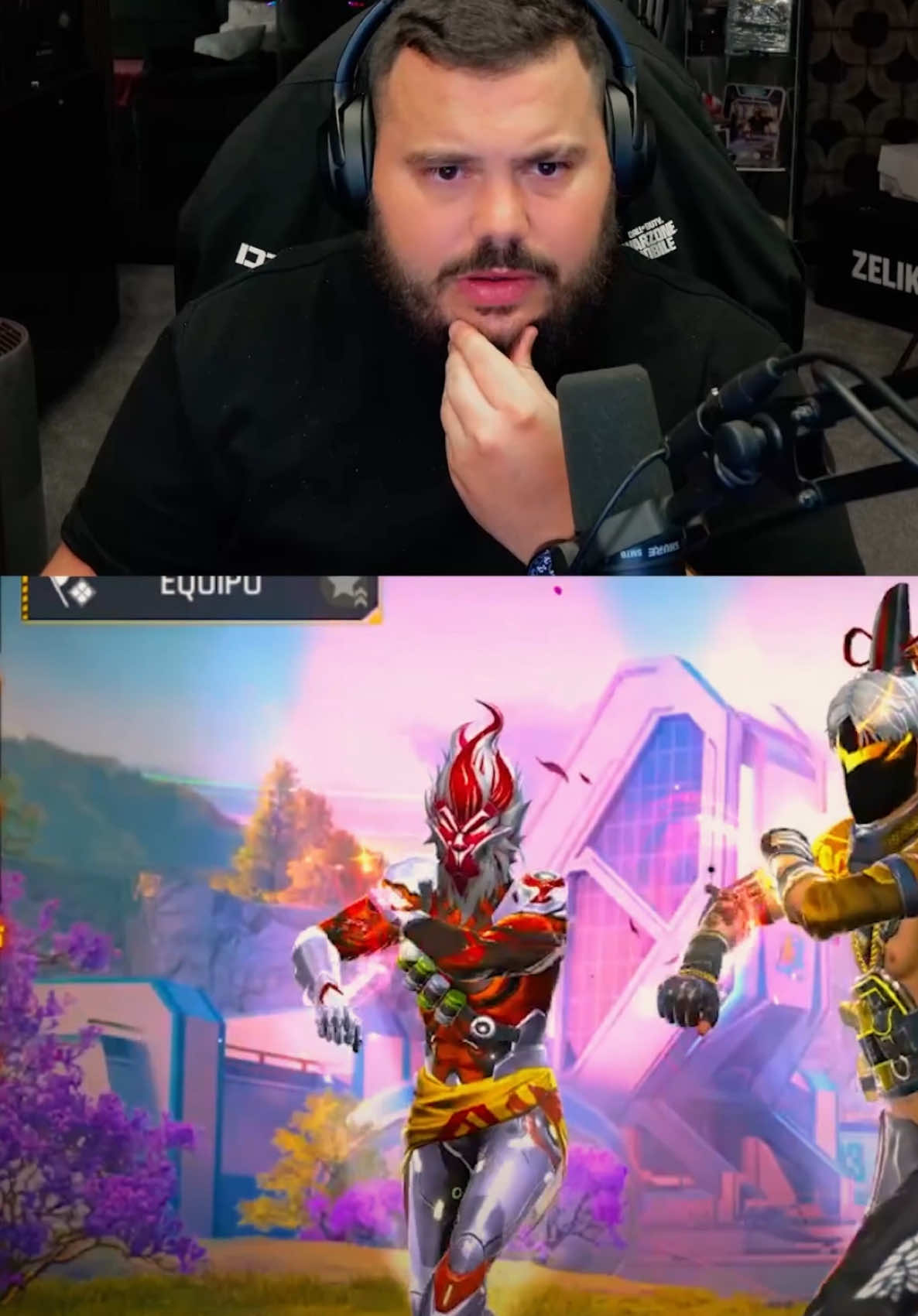 A post by @zelikafb on TikTok caption: GALLITO NOELGAMER VS FREESTYLE 👹🔥