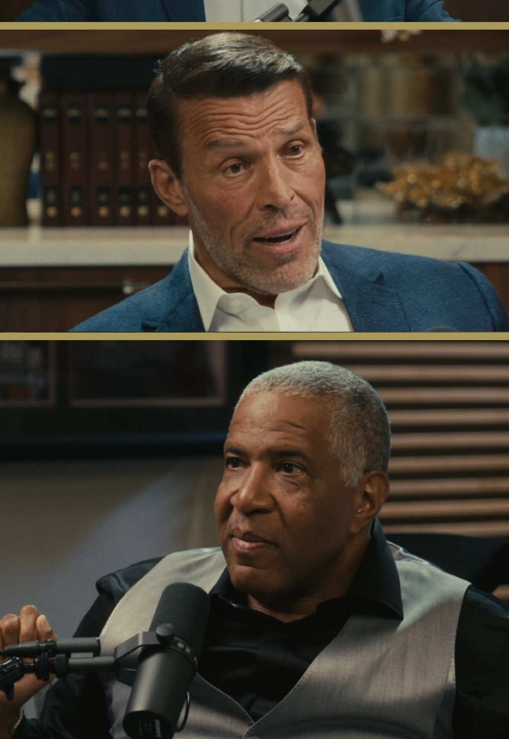 A post by @tonyrobbins on TikTok caption: The Holy Grail of Investing podcast drops TODAY! I’ve teamed up with Christopher Zook to bring our #1 bestselling book to life, and we’re excited to bring you raw, unfiltered conversations with the investors who are shaping the future.   In our very first episode, we go deep with Robert F. Smith, the visionary behind Vista Equity Partners, to reveal how he built one of the most successful private equity firms on the planet with over $100 billion in assets under management. We dive into the engineering mindset behind his strategy, the impact of AI on investing, and what it really takes to create lasting wealth right now.   Episode 1 is out now everywhere – “Tony Robbins x Robert Smith: The Power of the Playbook - Making Great Companies Extraordinary” #podcast #finance #investing #money 