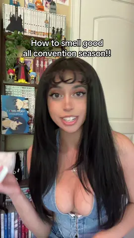 A post by @nishathenerd on TikTok caption: Some extra tips for smelling your best at anime conventions bc we all know how they can get #animeconvention #cosplayer #anyc #animeexpo 