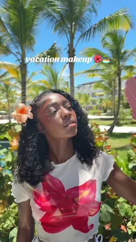 A post by @ginab.xo on TikTok caption: vacation makeup routine 🌺🏝️ ♡ makeup details ♡ primer: @DanessaMyricksBeauty yummy skin skin tint: bluring balm shade: 9.5 foundation: @Haus Labs by Lady Gaga shade:530 concealer: @Morphe Cosmetics  powder blush: @YSL Beauty make me blush  lip liner: @Marviano Cosmetics brick mocha lip gloss: @laneige_us glaze craze  setting powder: @Kosas cloud set setting spray: @ONE SIZE BEAUTY powder melt  #blackgirlmakeup #vacation #MakeupRoutine #darkskinmakeup #summermakeup #beginnermakeup 