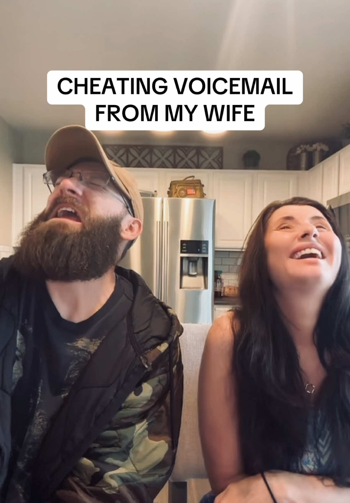 A post by @thugmomog on TikTok caption: I know exactly who he saw this from! ☠️ THANKS LARO BENZ! I won’t be leaving voicemails anymore 😂 #couples #husbandwife #trending #prank #fyp #marriage #relatable #couplecomedy #blowthisup #momtok #dating #cheater #fypシ 