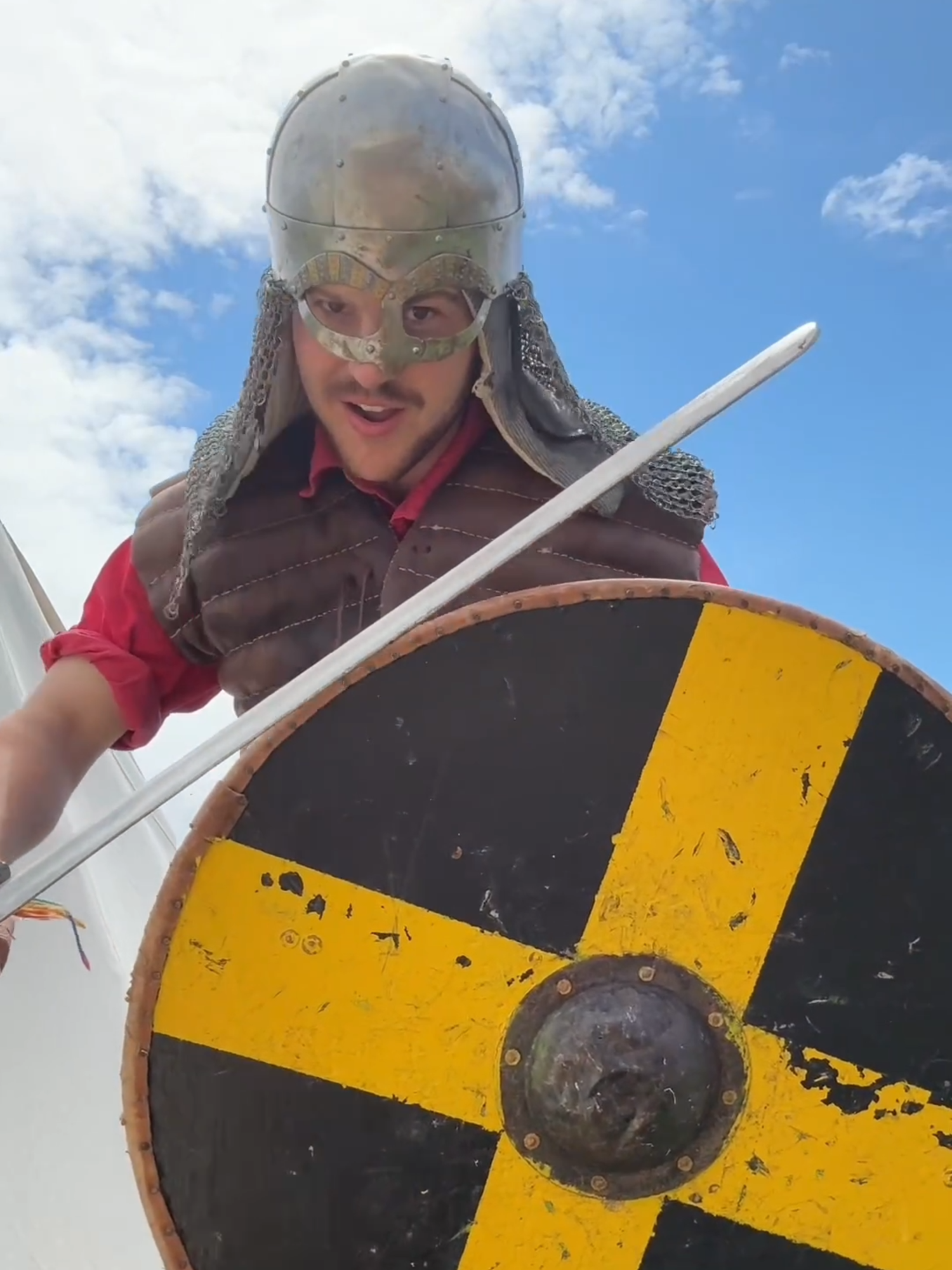 A post by @pintofplane on TikTok caption: Timahoe Viking Festival #ireland #vikings #woodworking #shows #demonstration #handtools #blackthorn