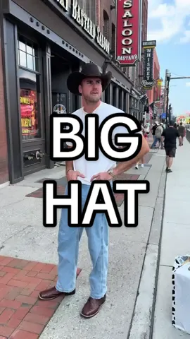 A post by @tyler.bergantino on TikTok caption: big boots need big hats