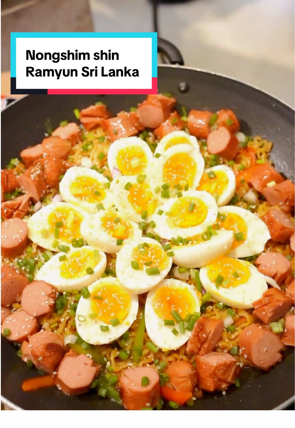 A post by @dinux_kitchen on TikTok caption: ඔන්න guys Korean 🇰🇷 no 1 Shin Ramyun දැන් ලංකාවේ officially ඕනෑම වෙළෙඳසැලකින් ලබා ගන්න පුලුවන්. 🍜 Nongshim shin Ramyun Official Launching event 🥰 #whattocook #wheretoeat #tiktokvlog #dinuxkitchen 