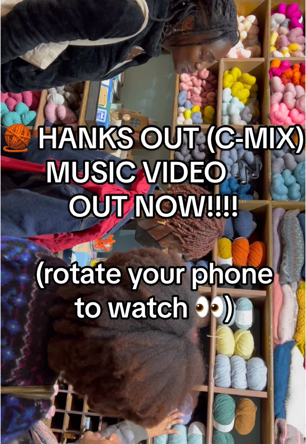 A post by @knotokayclub on TikTok caption: BRING THE HANKS OUT!!! 🧶  HANKS OUT (c-mix) by @CAMRYN ♡ is our KNOTTY GRRL SUMMER ANTHEM 🎶 what’s your favorite line? 👀 use the sound to show off your crochet fits, flex your yarn stash or show us you’re thee knottiest out 🙂‍↕️🫶🏾  shoutout @JT 🦋 for the original song love you sis 🤍 also shoutout to the brooklyn yarn crawl stores! tag yourself if you were there! 🥰