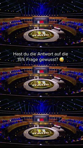 A post by @1prozentquiz on TikTok caption: Wer hatte es richtig? 😅 👉 Das 1% Quiz - Wie clever ist Deutschland?" – jederzeit kostenlos streamen auf Joyn. #das1prozentquiz #whattowatch