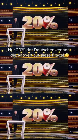A post by @1prozentquiz on TikTok caption: Nur 20% der Deutschen können diese Frage beantworten…🤯 👉 Das 1% Quiz - Wie clever ist Deutschland?"" – jederzeit kostenlos streamen auf Joyn. #das1prozentquiz #whattowatch